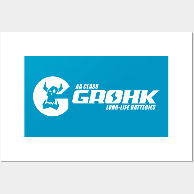 Grohk (light) Paladins Champion Logo Wall Art by dcmjs